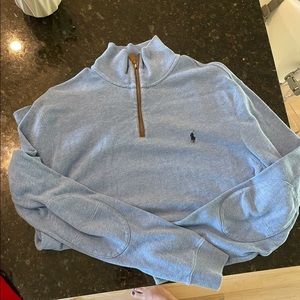 Mesh-Knit Cotton Quarter-Zip Sweater